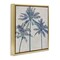 Stupell Industries Exotic Pop Blue Palms Floating Frame, design by Amber Sterling